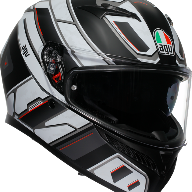 AGV Casco K3 RIVIA Mate Negro/Blanco