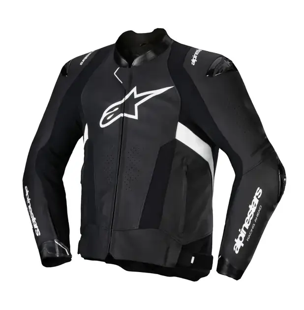 Chaqueta Alpinestars MISSILE V3 de Cuero Negro/Blanco