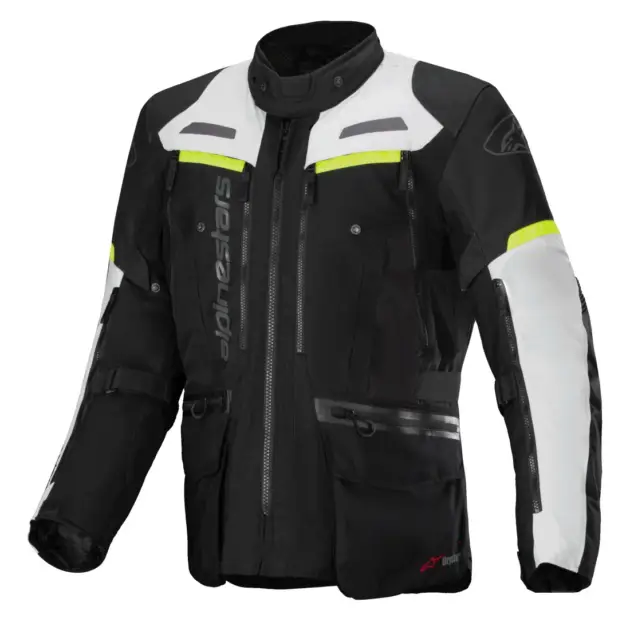 Chaqueta Alpinestars BOGOTA' PRO DRYSTAR Negro/ICE Gris/Amarillo FLUO