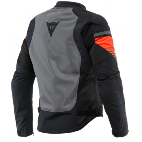 Dainese Air Fast Tex Chaqueta Negro/Gris/Flúor-Rojo - Image 2