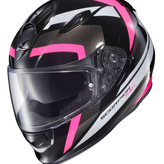 Scorpion RYZER FULL-FACE Casco Brillante Negro