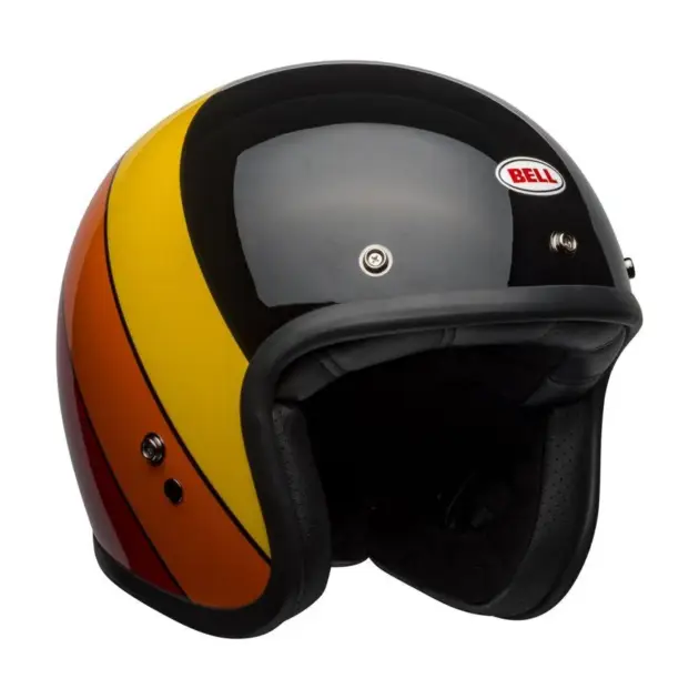 Bell Casco CUSTOM 500 RIF Negro/Amarillo/Naranja/Rojo - M